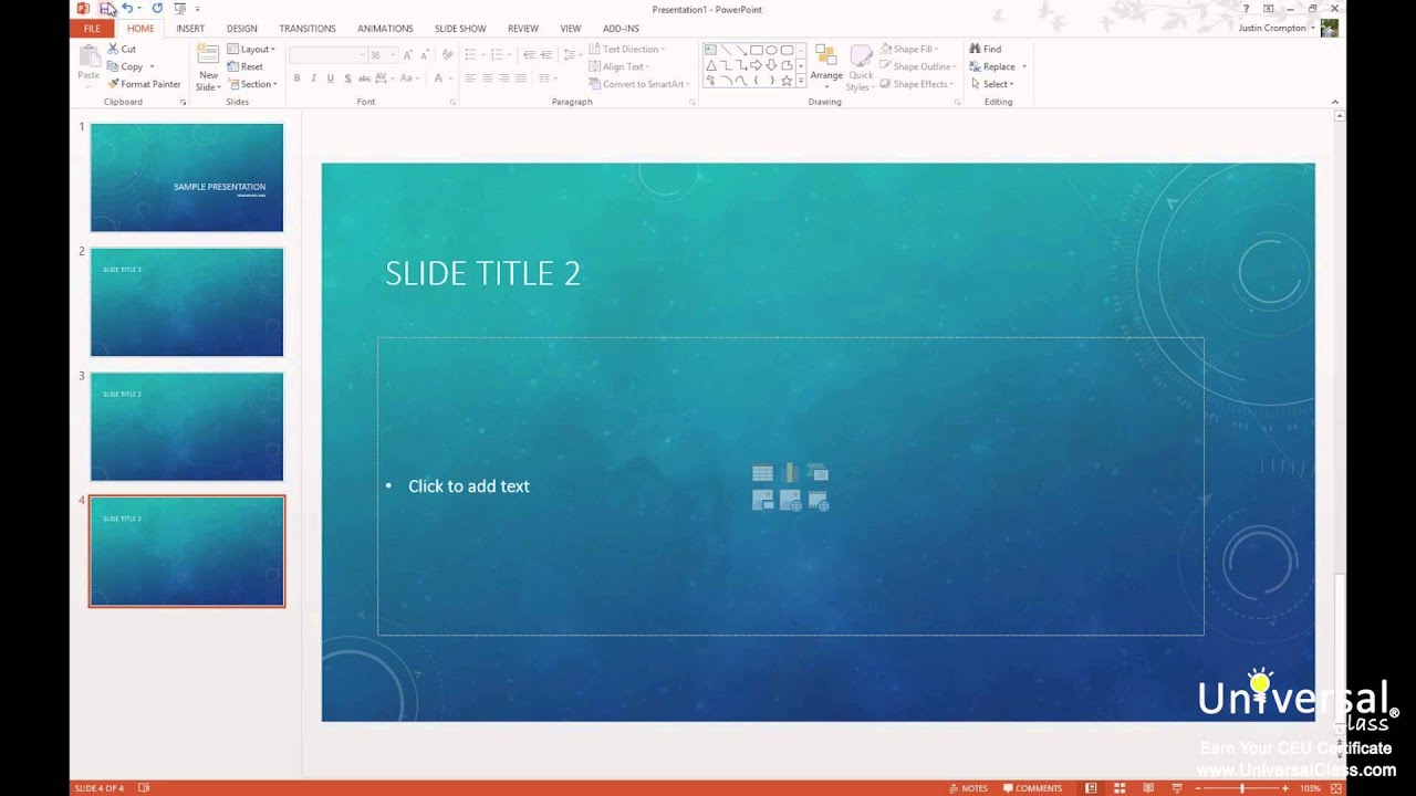 presentation basics in ms powerpoint