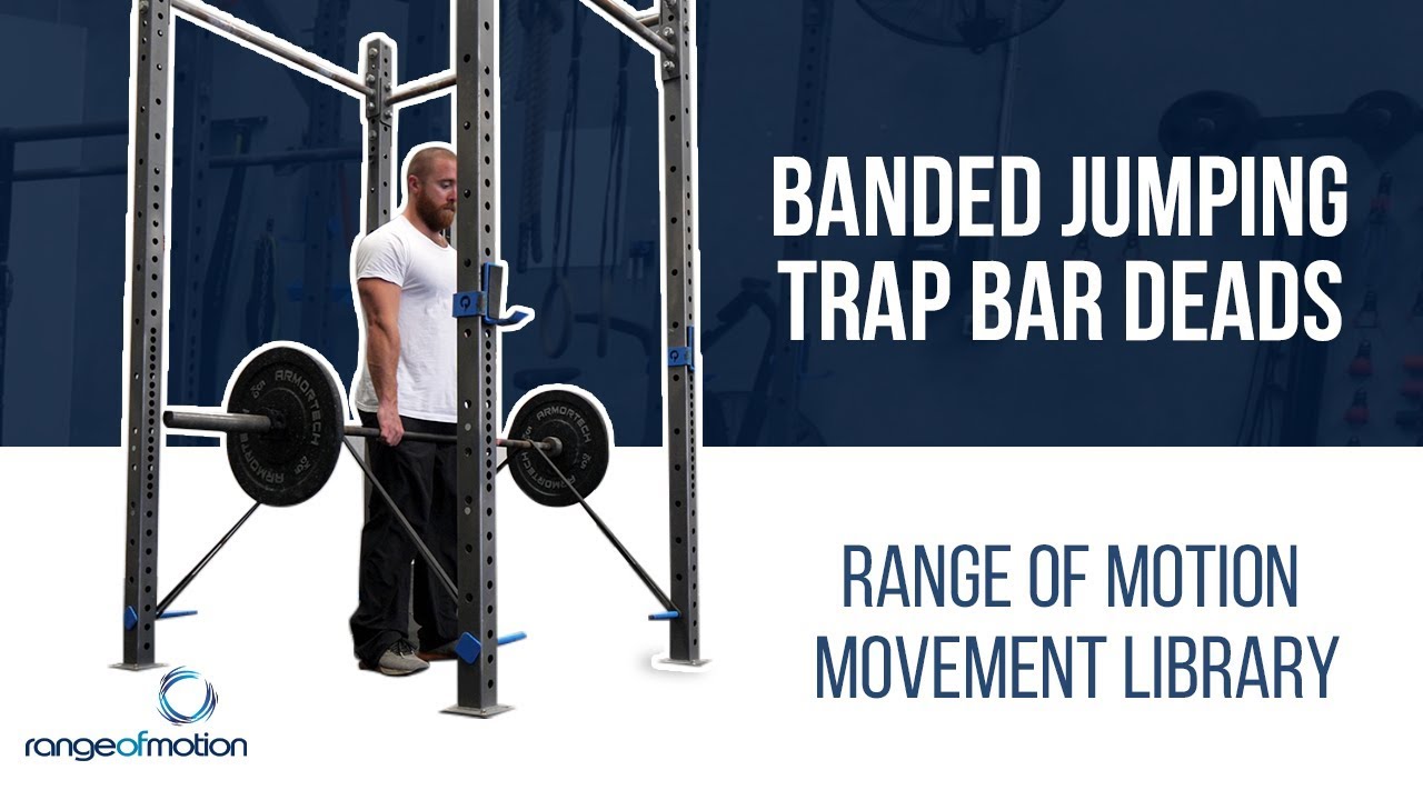 Banded Jumping trap bar deadlift YouTube