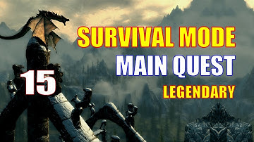 Skyrim Survival Mode Walkthrough MAIN QUEST Part 15 - Smithing Some New Combat Gear