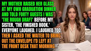My Mother Toasted Me as Her Rough Draft at My Graduation—Until the Waiter Brought the Envelope