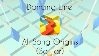 Dancing Line - All Levels and Music Origins (So Far)