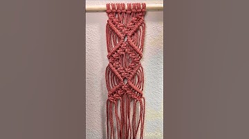 Macrame "X" pattern #easymacrame #macrame #macramecreation #macrameknots #macramepattern