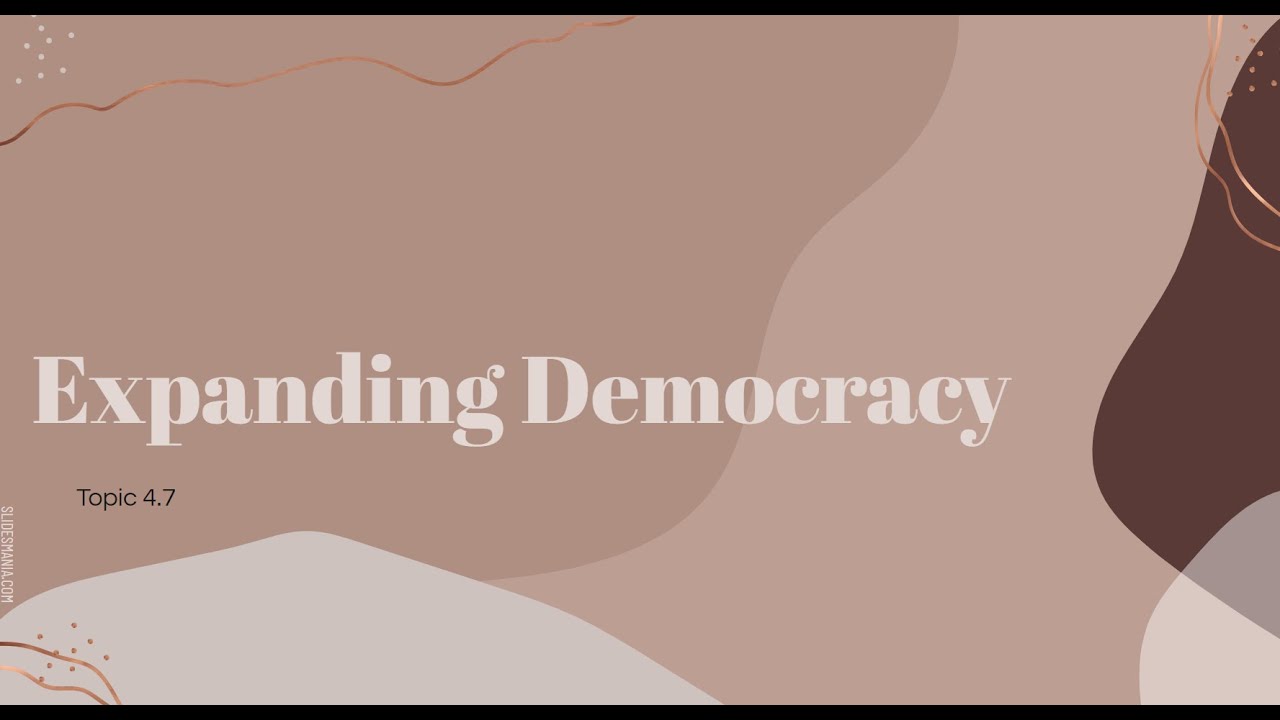 Expanding Democracy (APUSH Topic 4.7) YouTube