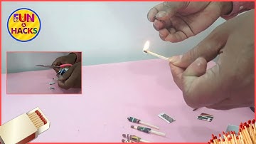 Learn How to fire Matchstick without Matchbox - Cool trick | DIY - Amazing Life Hacks | Fun & Hacks