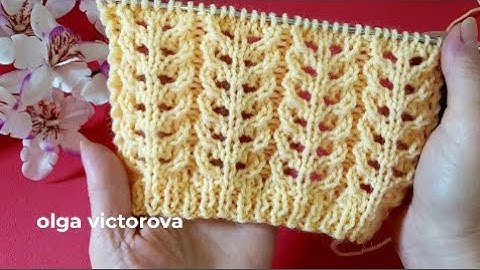 И КРАСИВО, И ПРОСТО. АЖУРНЫЕ ДОРОЖКИ СПИЦАМИ 1042, СХЕМА, ОПИСАНИЕ Узоры спицами KNITTING PATTERN