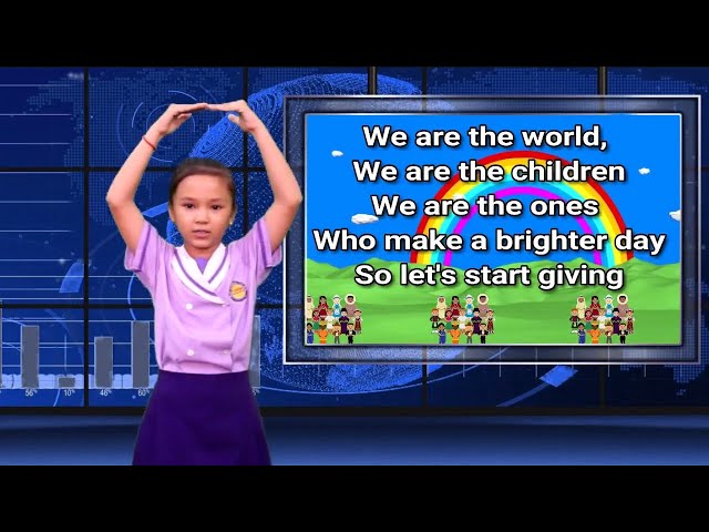 We Are The World with actions || Graduation Song|| We are the World For Children class=