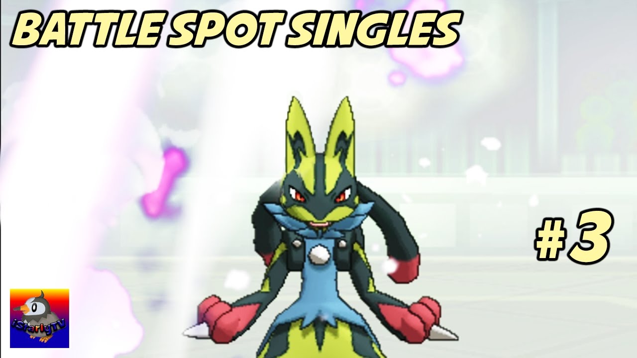 Legit SHINY Mega Lucario Is Amazing in Battle Spot! Pokemon Sun and Moon  Battle Spot Singles #3 