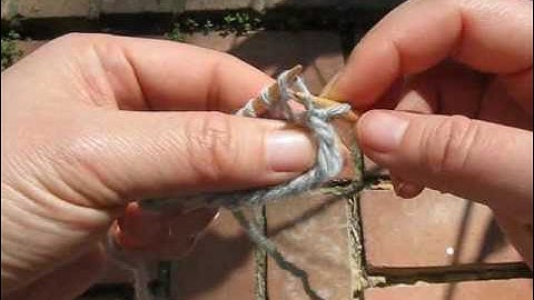 How I knit - Continental Combined