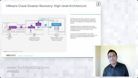 VMware Cloud DR Architecture: SaaS Orchestrator and Cloud Service Configuration