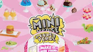 MGA'S mini verse make it mini food diner series.#diydollz 