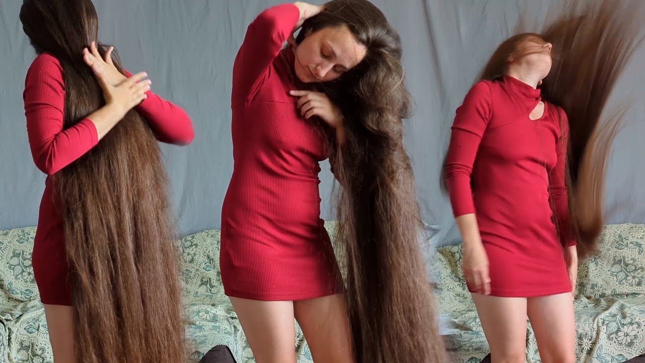 Hairplay overface, In Front of Her Face, The hair is almost floor-length