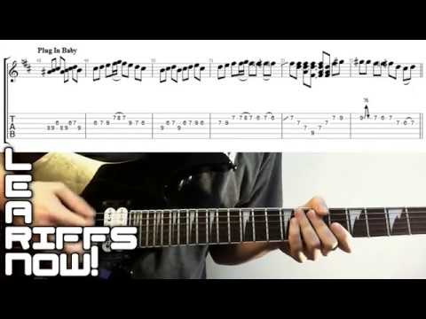 PLUG IN BABY Guitar Riff Tab Intro Lesson | Muse - YouTube