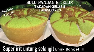 Resep Bolu Pandan Lembut Tanpa Timbangan Youtube