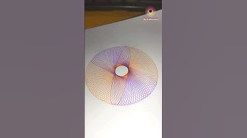 my new spirograph 🧡💜️ #art #satisfying #mandala #shorts