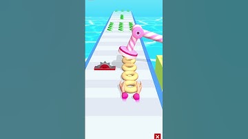 Bakery Stack Donut Run #satisfyingvideo #satisfying  #android  #viral #shorts #gaming  #fyp #games #
