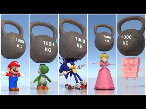 Sonic, Super Mario, Bowser, Luigi, Kirby, Yoshi and Tails - Slime Compilation