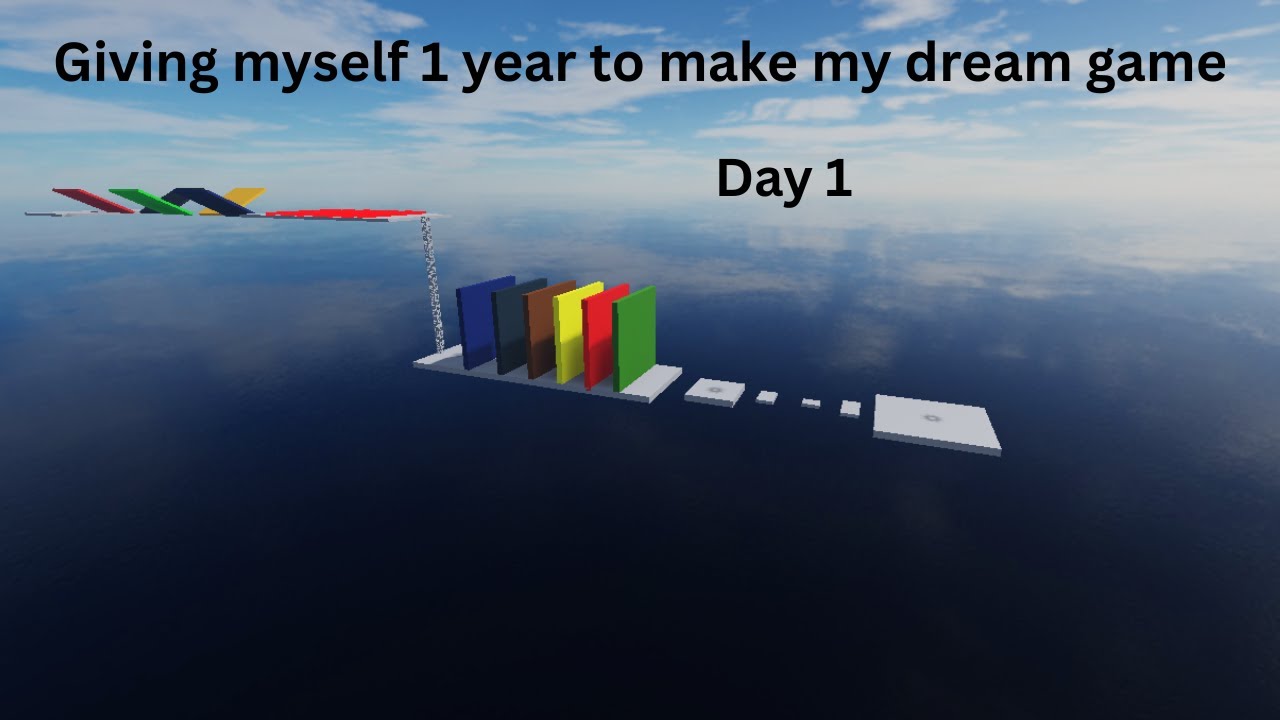 Giving myself 1 year to make my dream game (day 1) - YouTube
