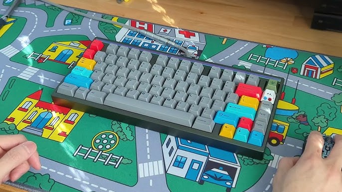 KBDCraft Adam Lego Keyboard - Stock Typing Test (no stab lube) 