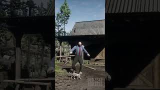 RDR2: Slightly Larger Stockbroker Bertram going all Debo on Strawberry #rdr2 #reddeadredemtion2