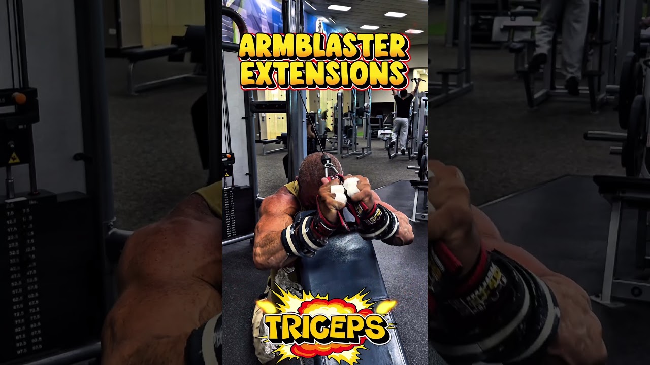 ARMBLASTER EXTENSIONS FOR TRICEPS #TRICEPS #ARMBLASTER #workout #motivation #workouttips