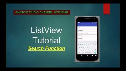ListView - How to Put a Search Filter in the Action Bar