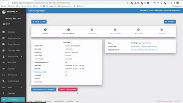 Leave Request - Cancel Request