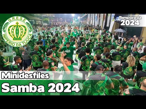 Império da Tijuca 2024 ao vivo | Minidesfile na Cidade do Samba #MDSO24