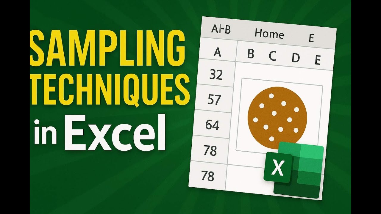 Sampling Techniques using Microsoft Excel - 1 - YouTube