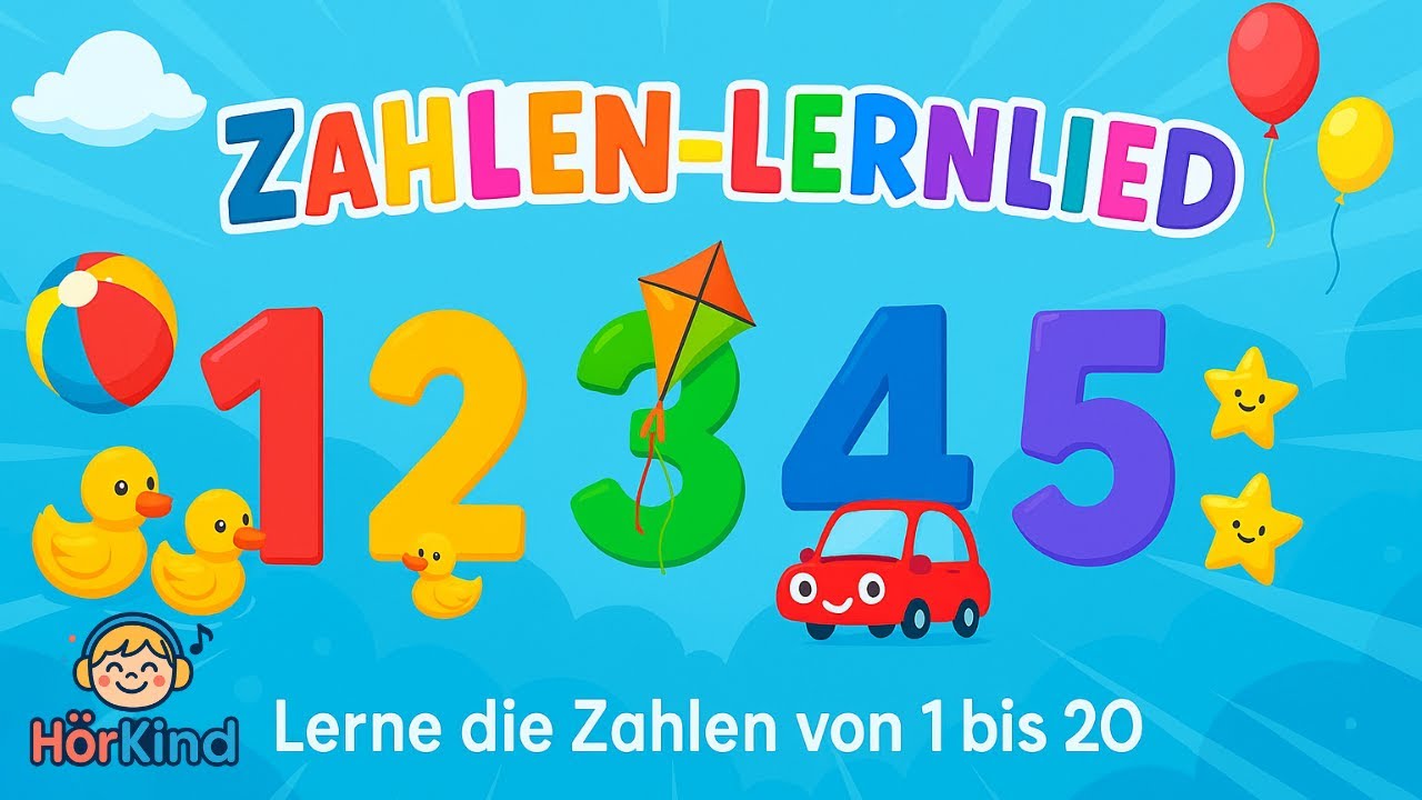 Zahlen-Lernlied 1–20 | Zählen lernen | Kinderlied | HörKind