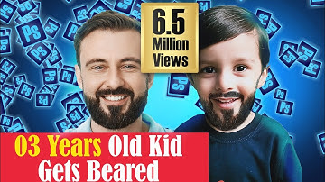 How to Create Facial Hair in Photoshop | #easyphotoshoptutorial #shorts