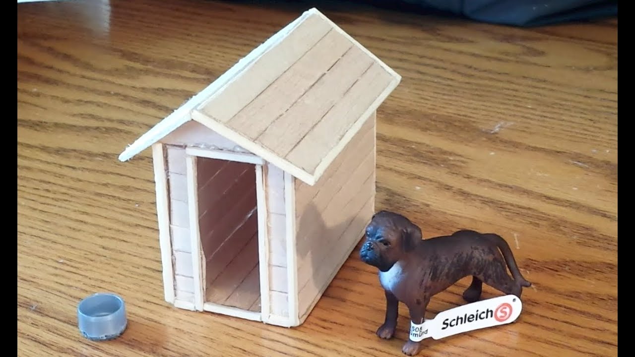 How To Make A Schleich Dog House / Kennel - YouTube