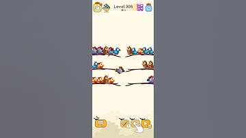 bird sort color game level 305 #games #colorgame #birdsortcolor #birdsortcolorpuzzle #duckgame