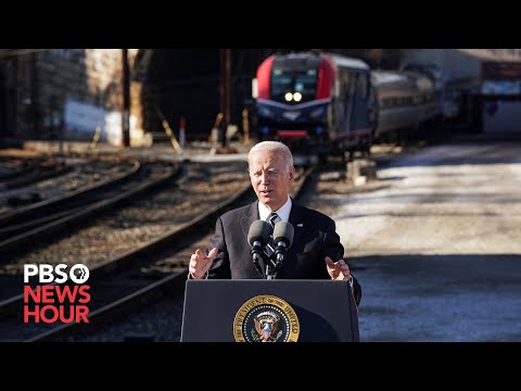 WATCH LIVE: Biden gives remarks on bipartisan infrastructure law at New York rail tunnel project Episode cover