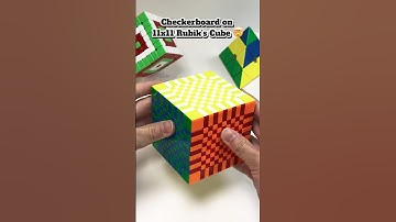 Checkerboard on 11x11 Rubik’s Cube 🤯