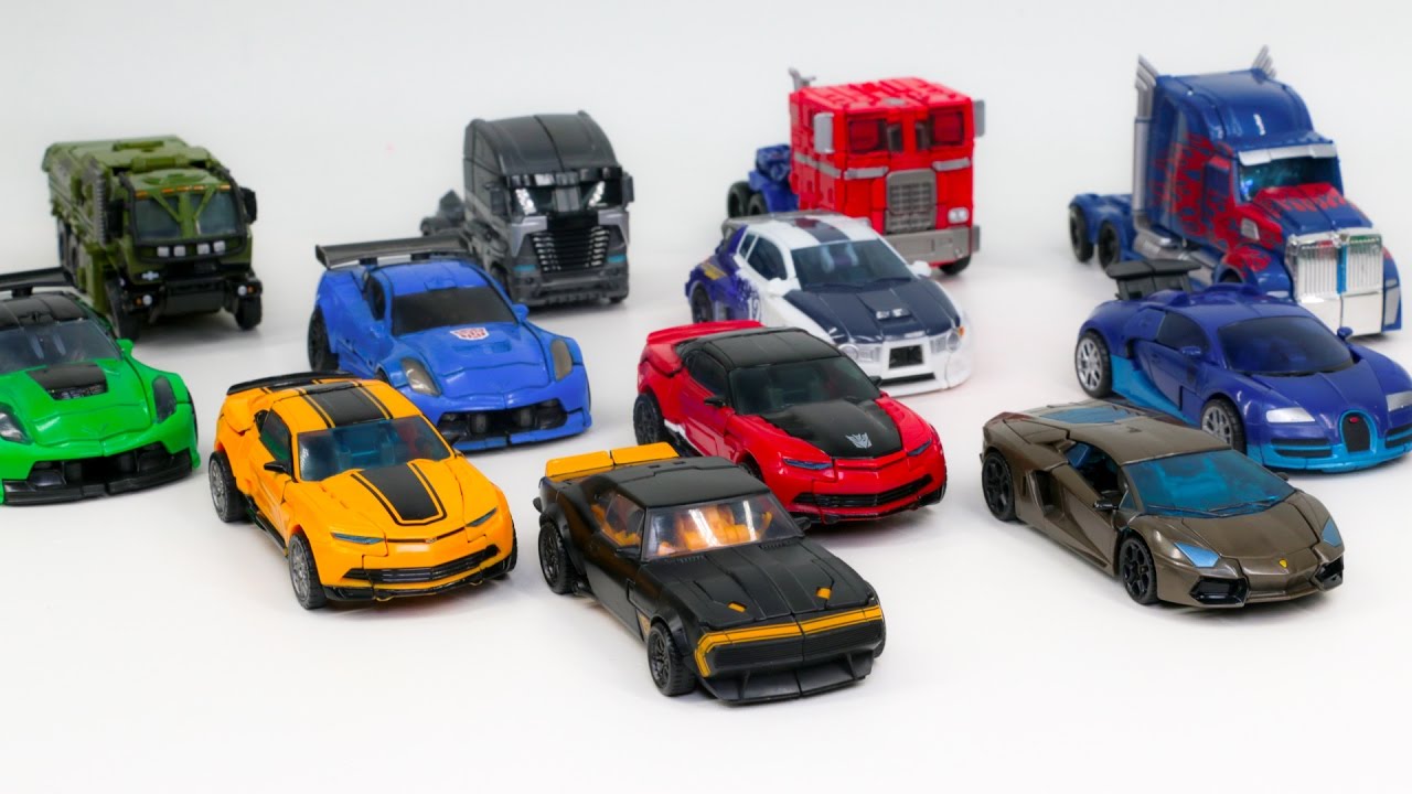 Transformers 4 Aoe Autobots Vs Decepticons Optimus Prime Bumblebee 12 Vehicle Robot Car Toys Youtube