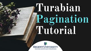 Turabian Pagination Walkthrough