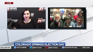 WATCH: Leading City Council candidates in Colorado Springs react after the first round of results