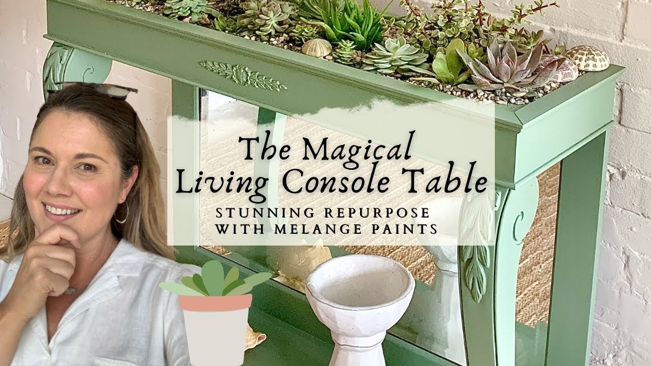 Painting An Outdated Console Table