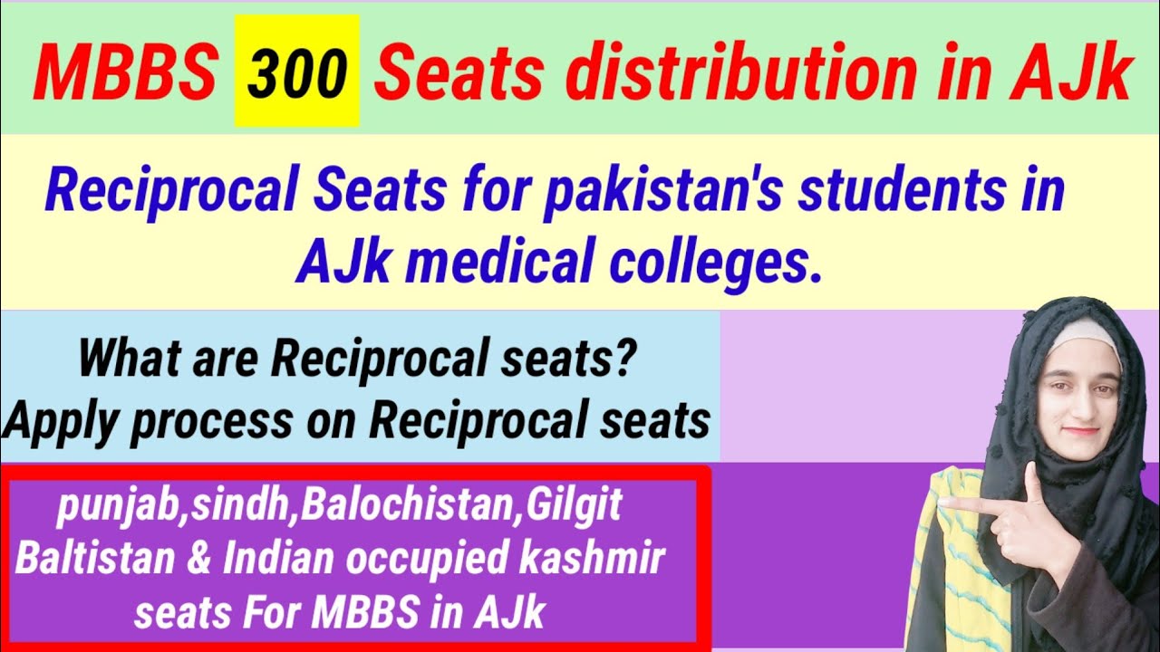 MBBS reciprocal seats for Pakistan's students in AJK MBBS 300 seats