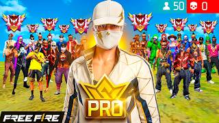 JUGADOR "PRO" vs 50 GRAN MAESTROS 😳 ¿Quien Ganará? Free Fire