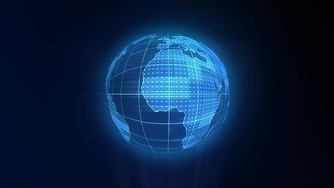 4K Animated Motion Graphic video stock | Earth Globe Rotating Hologram by Under21 studio