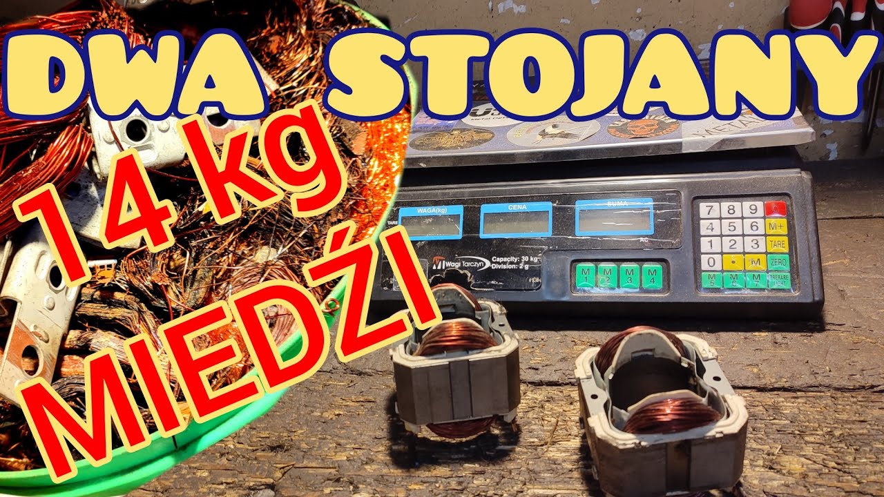 Dwa stojany i 14 kg miedzi do depozytu