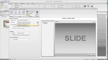 Articulate Storyline tutorial: Changing the browser settings and player size