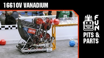 16610V Vanadium | Pits & Parts | Push Back Robot #vexrobotics