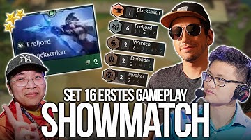 FIRST Gameplay of the NEW TFT Set! | TFT Set 16 Showmatch