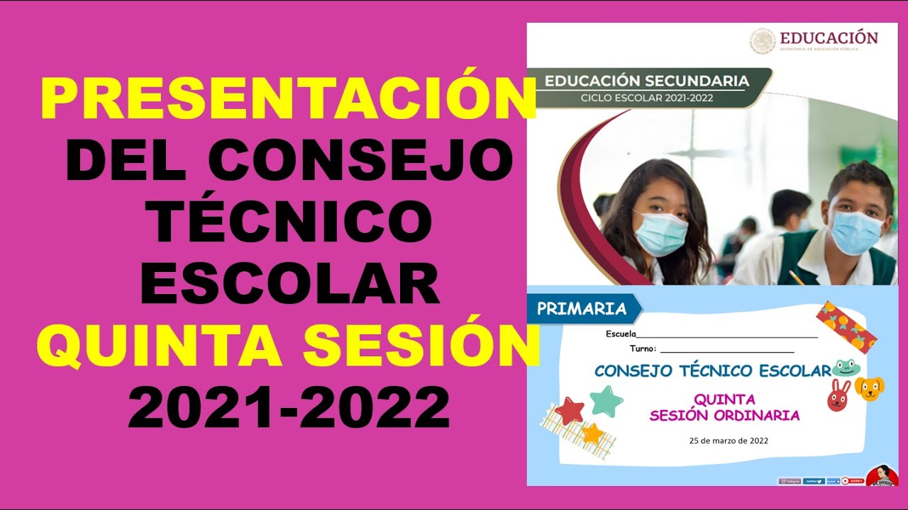 Soy Docente: PRESENTACIÓN DEL CONSEJO TÉCNICO ESCOLAR QUINTA SESIÓN