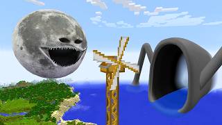 Surviving From The Moon Woke Up And Sea Eater In Minecraft - Gameplay
