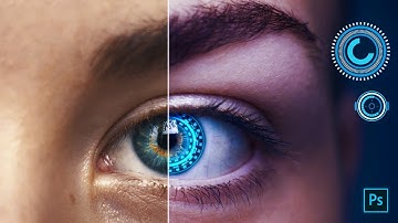 NEW Futuristic Eye Effect in Photoshop CC 2019 - Tutorial