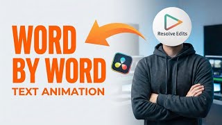 Word by Word Text Animation in DaVinci Resolve | Easy Tutorial for Beginners