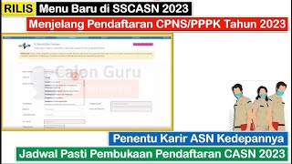 RILIS Menu Baru Akun SSCASN 2023 saat Memilih Formasi CPNS dan PPPK Tahun 2023 di sscasn.bkn.go.id